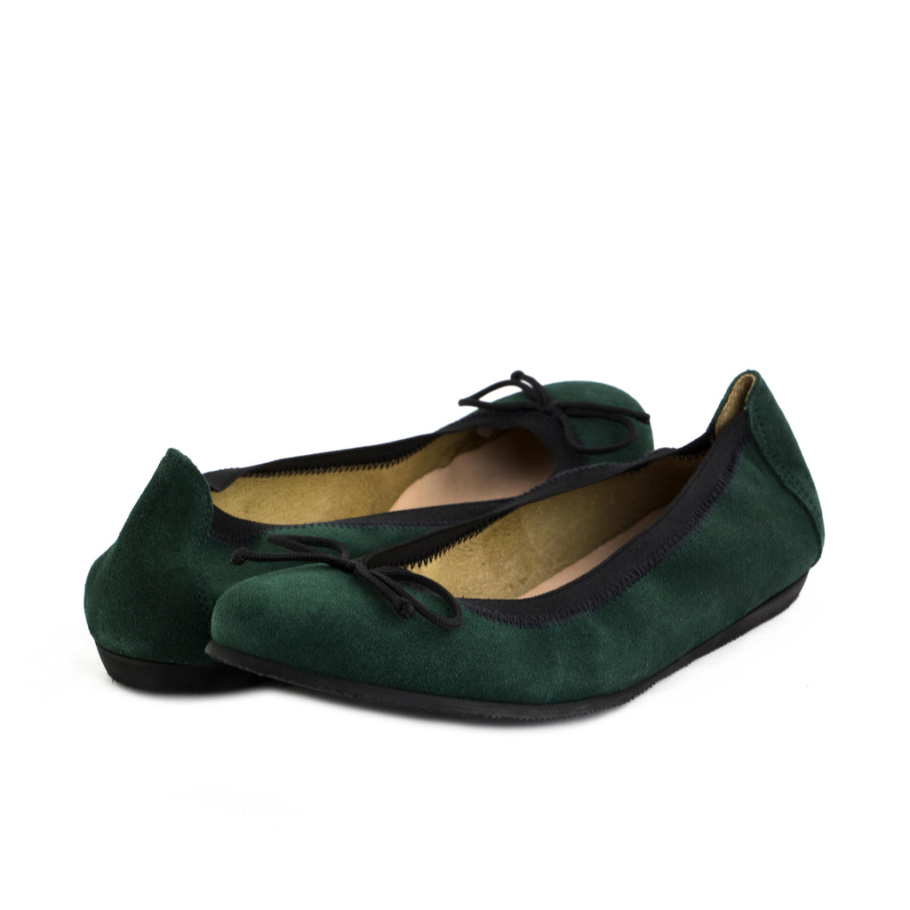 Bailarina serraje verde con lazo ROLL-S de Jeromín - ROLL-S-159-2.jpg