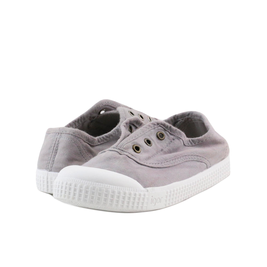 Zapatilla gris claro con elástico S10161 de Igor - S10161-17-2.jpg