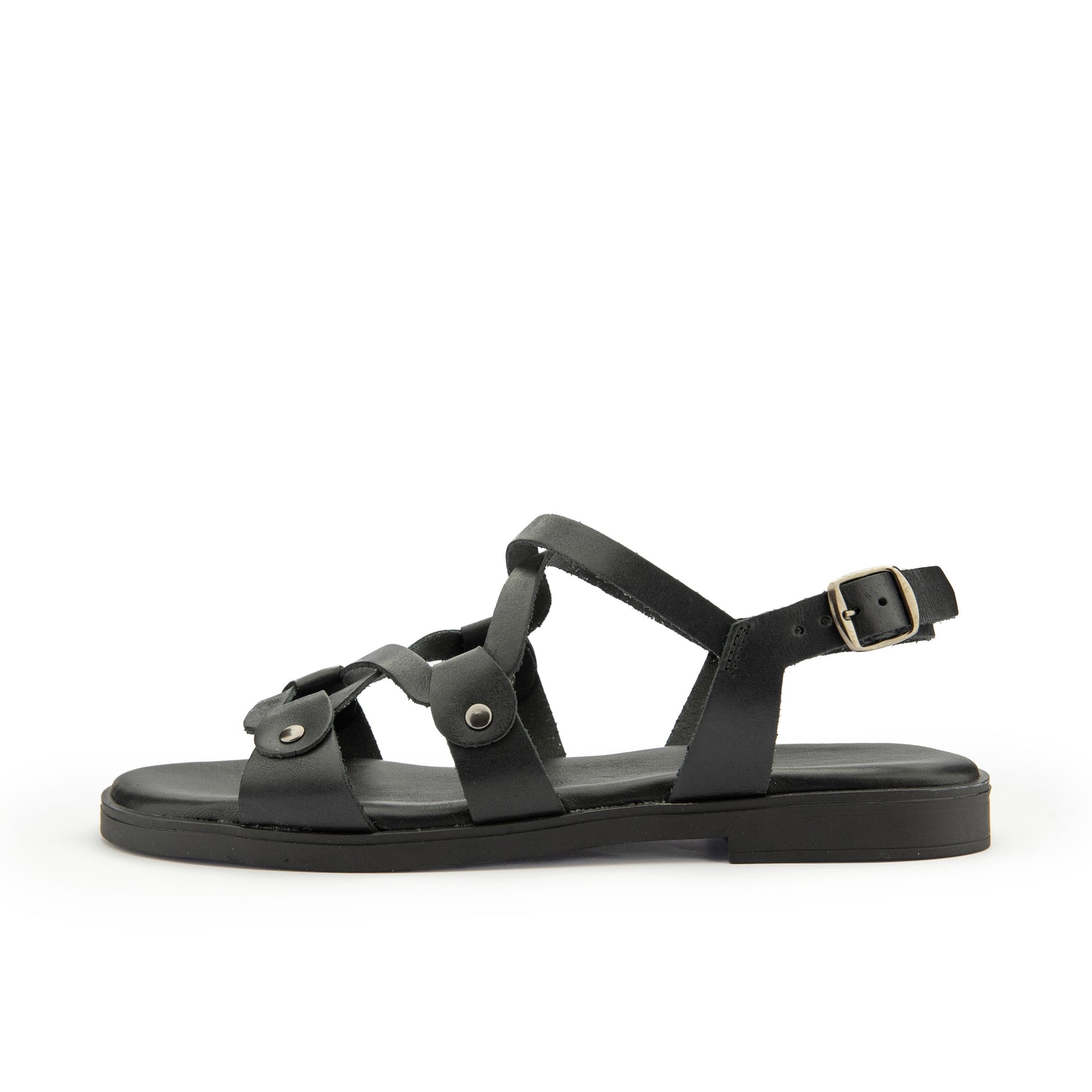 Sandalia plana negro con hebilla S34418 de Pepa & Cris - S34418-20-1.jpg