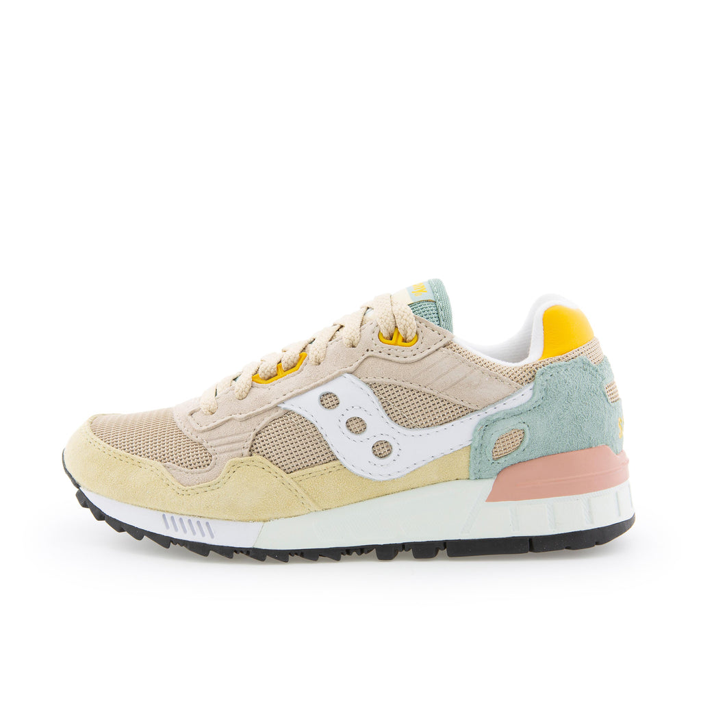 Deportiva beige/verde/rosa con cordón SHADOW de Saucony - SHADOW-423-1.jpg