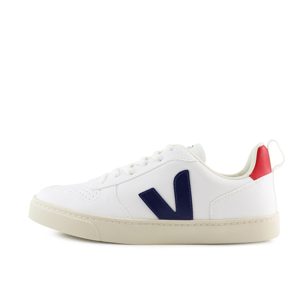 Deportiva blanco/azul/rojo con cordón SMALLV10 de Veja - SMALLV10-263-1.jpg