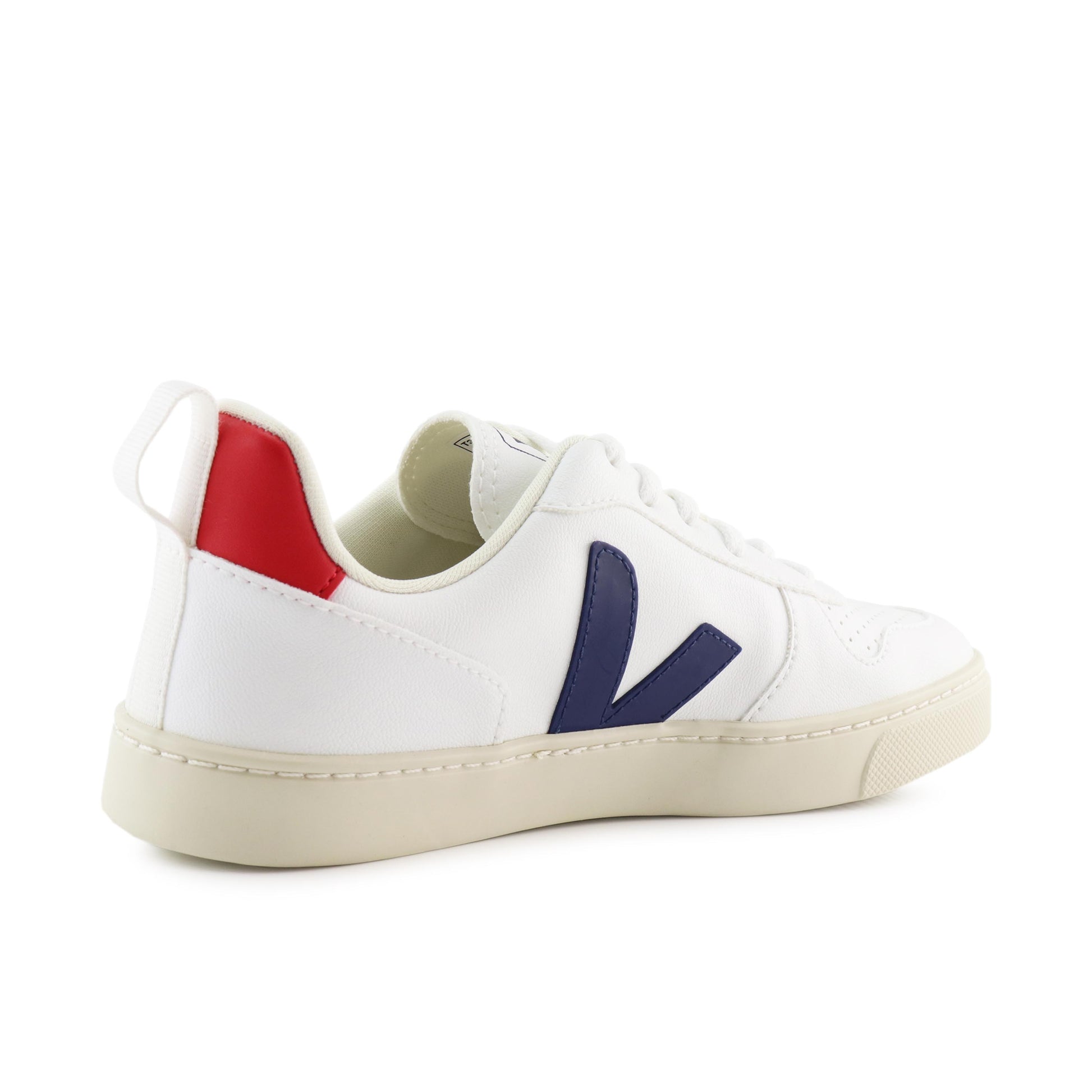 Deportiva blanco/azul/rojo con cordón SMALLV10 de Veja - SMALLV10-263-3.jpg
