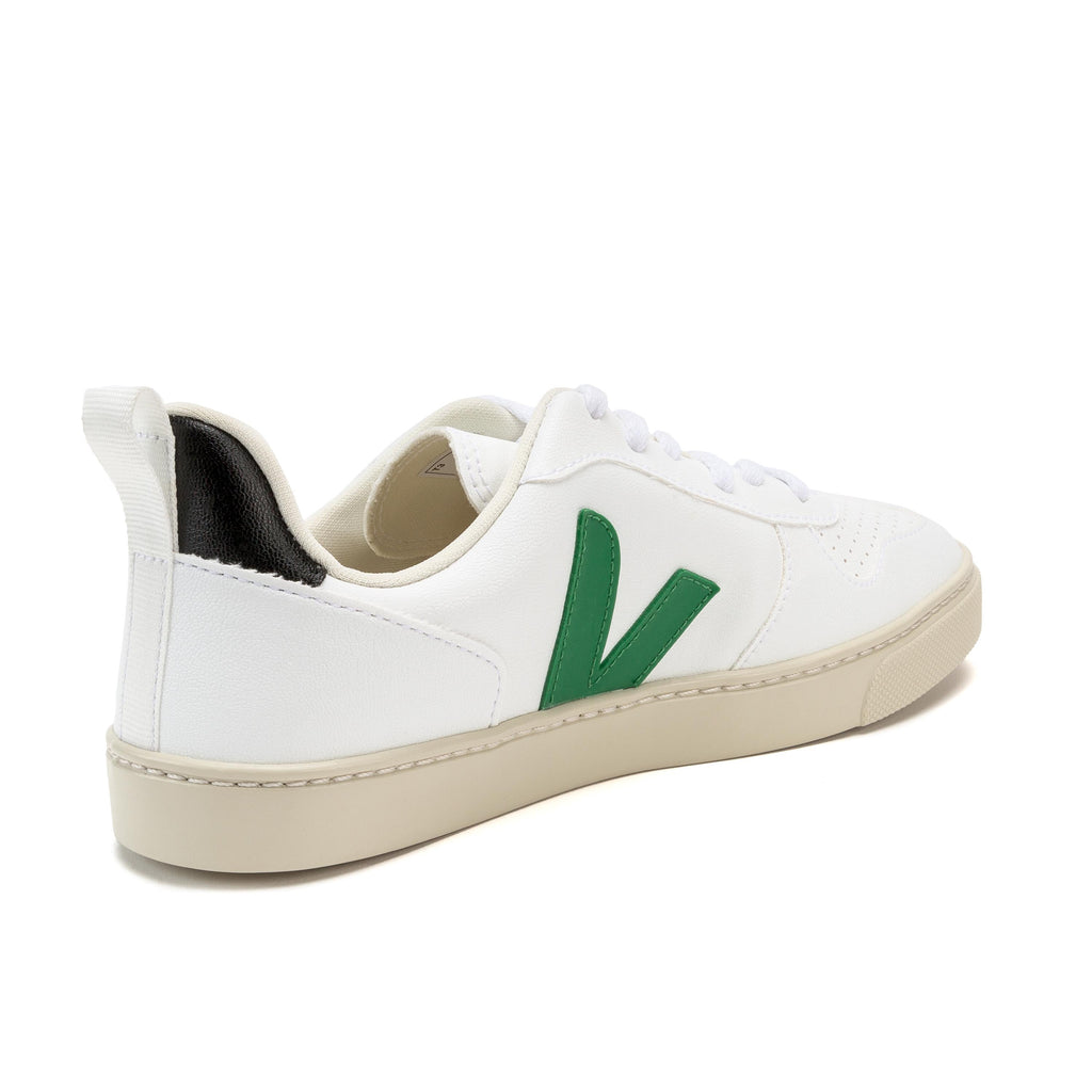 Deportiva blanco/esmeralda con cordón SMALLV10 de Veja - SMALLV10-476-3.jpg