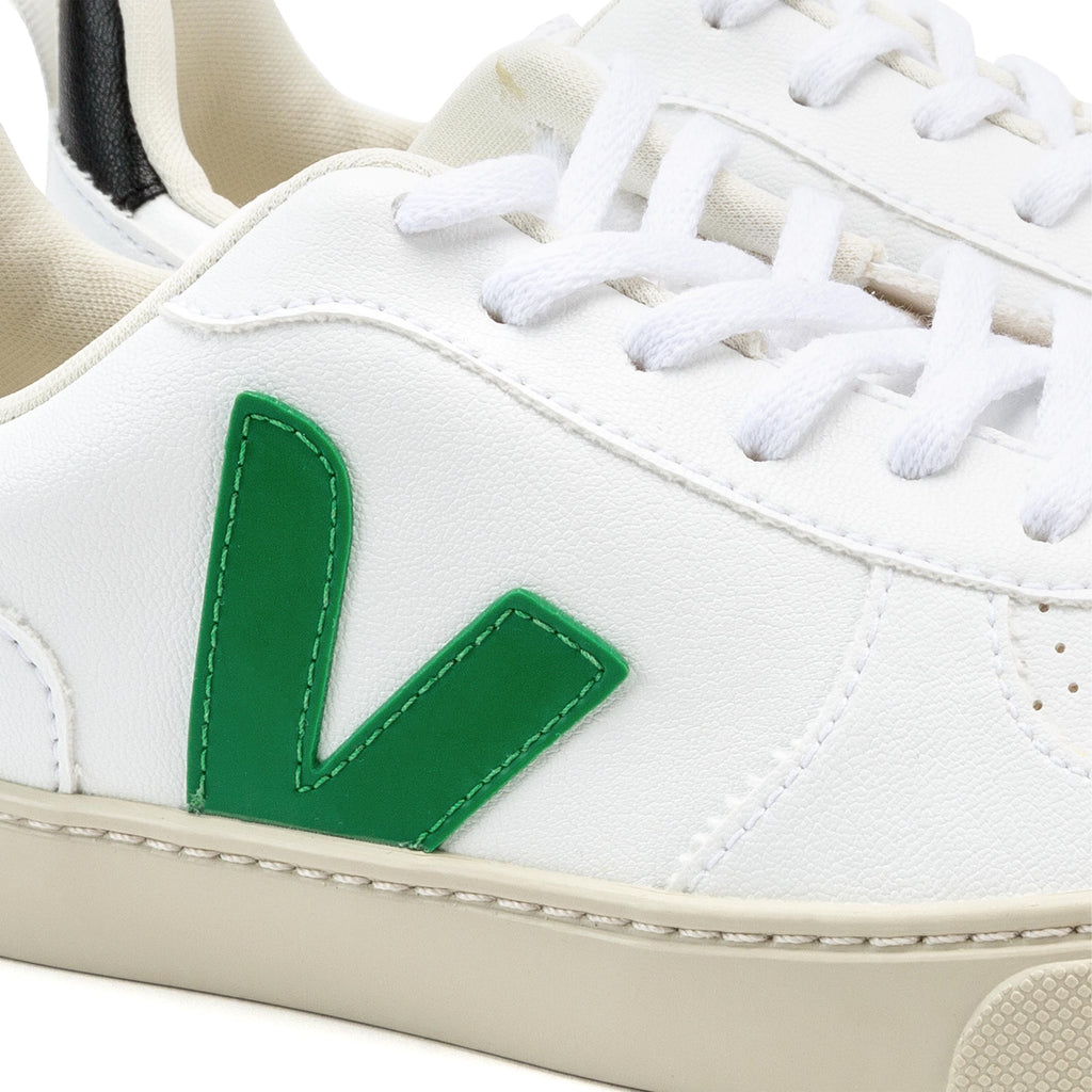 Deportiva blanco/esmeralda con cordón SMALLV10 de Veja - SMALLV10-476-5.jpg