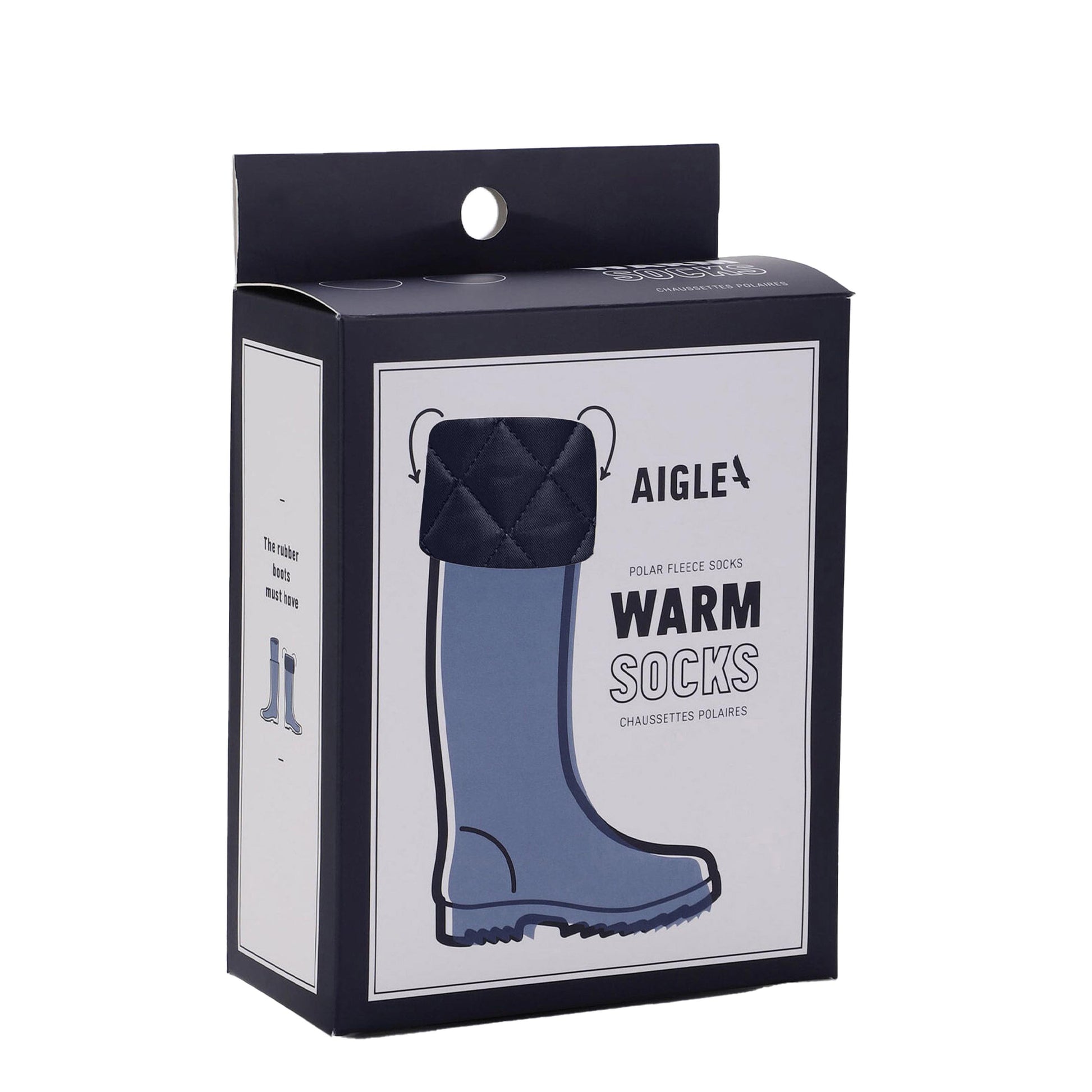Calcetín polar azul SOCKYWARM Aigle