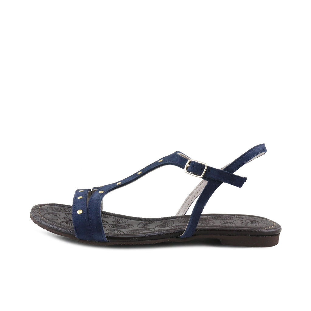 Sandalia plana azulón oscuro con hebilla TACHASJERO Jeromín - TACHASJERO-113-1.jpg