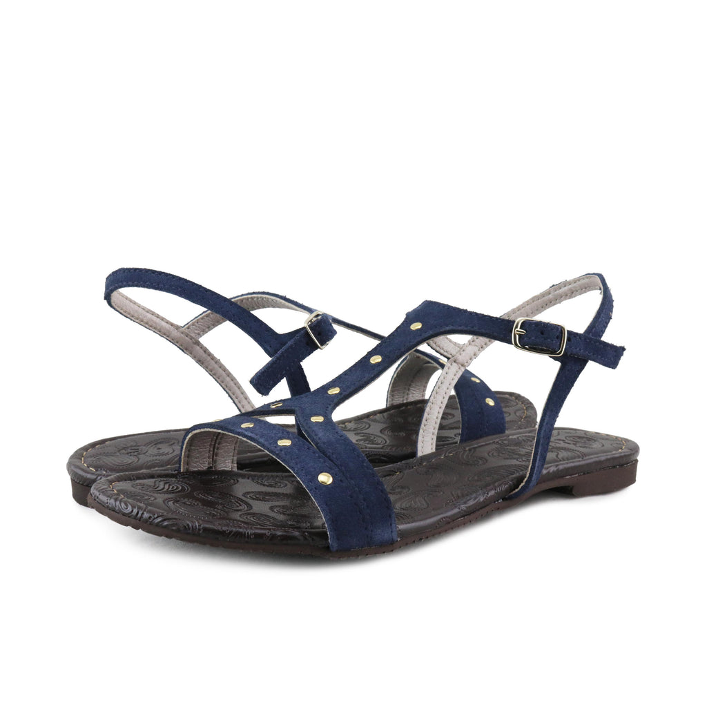 Sandalia plana azulón oscuro con hebilla TACHASJERO Jeromín - TACHASJERO-113-2.jpg