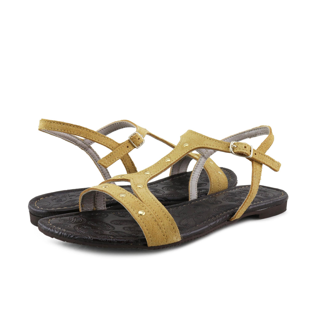 Sandalia plana mostaza con hebilla TACHASJERO Jeromín - TACHASJERO-251-2.jpg