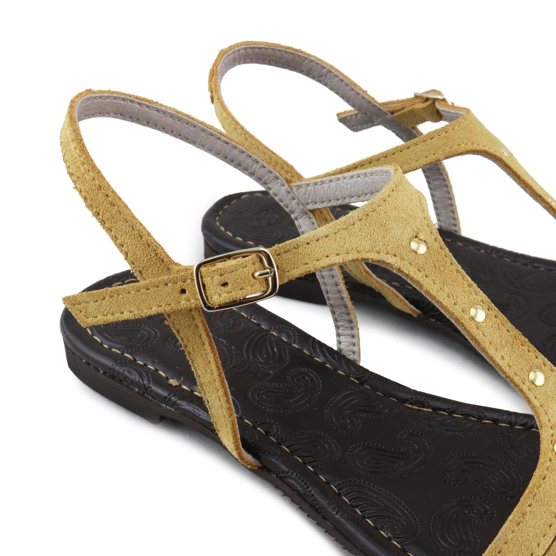 Sandalia plana mostaza con hebilla TACHASJERO Jeromín - TACHASJERO-251-5.jpg