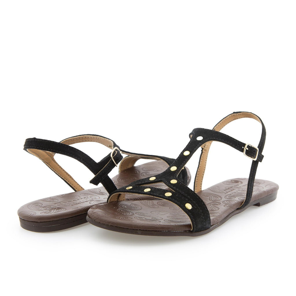 Sandalia plana ante negro con hebilla TACHASJERO Jeromín - TACHASJERO-31-2.jpg