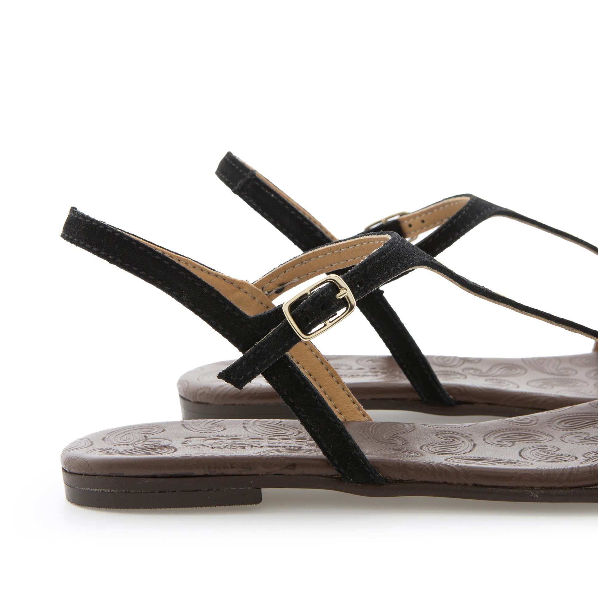 Sandalia plana ante negro con hebilla TACHASJERO Jeromín - TACHASJERO-31-5.jpg