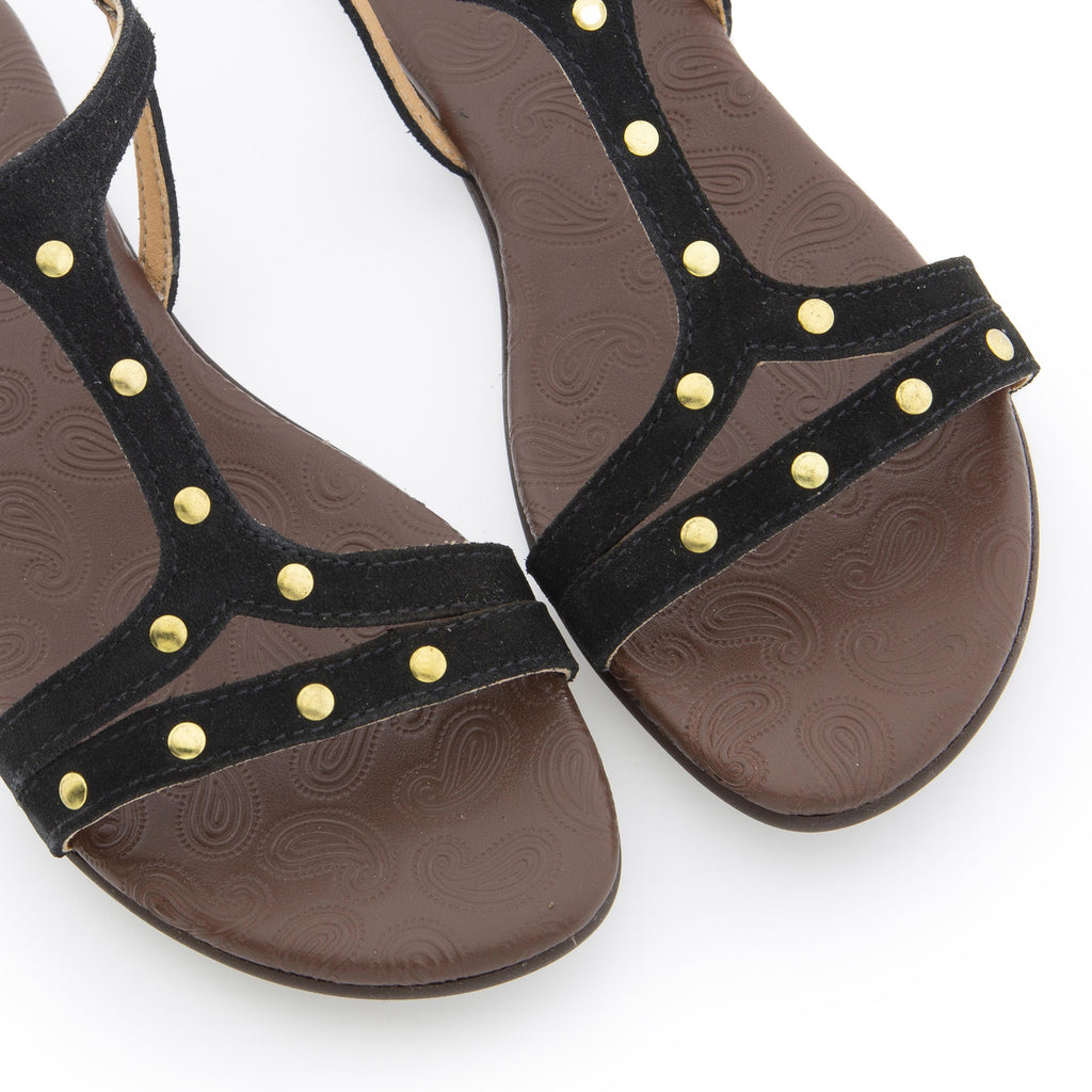 Sandalia plana ante negro con hebilla TACHASJERO Jeromín - TACHASJERO-31-6.jpg