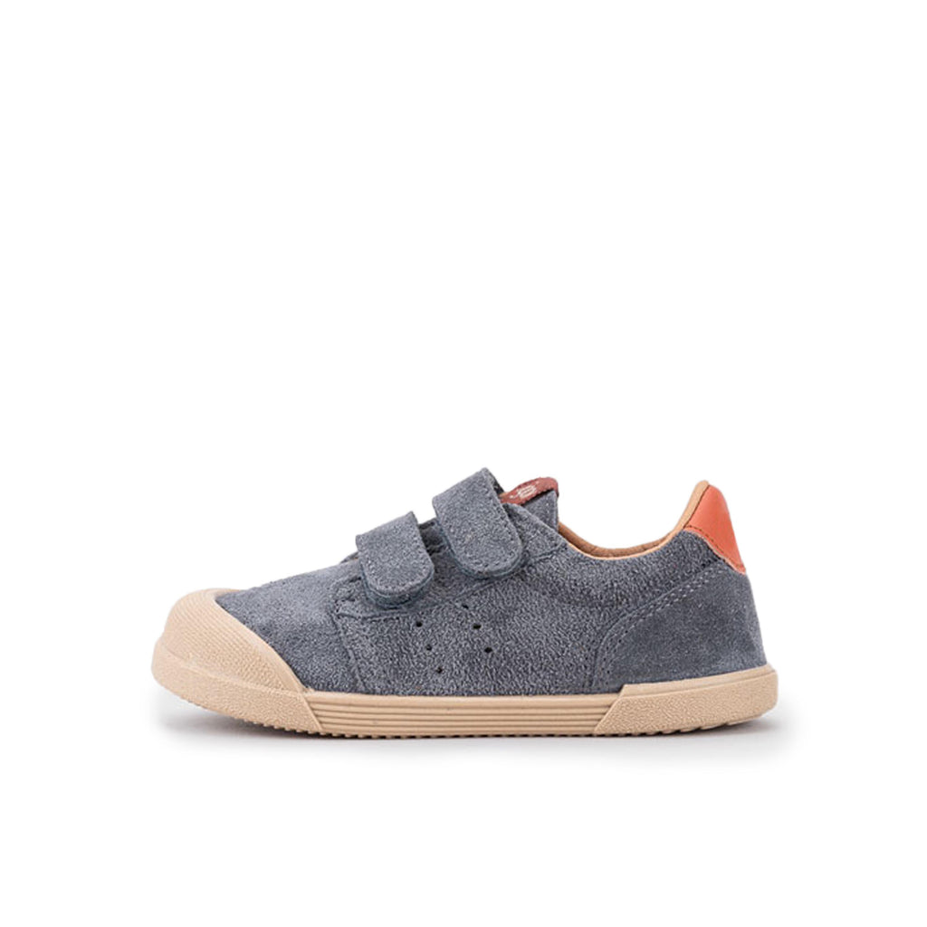 Zapatilla barefoot ante gris con velcro TENNIS Igor