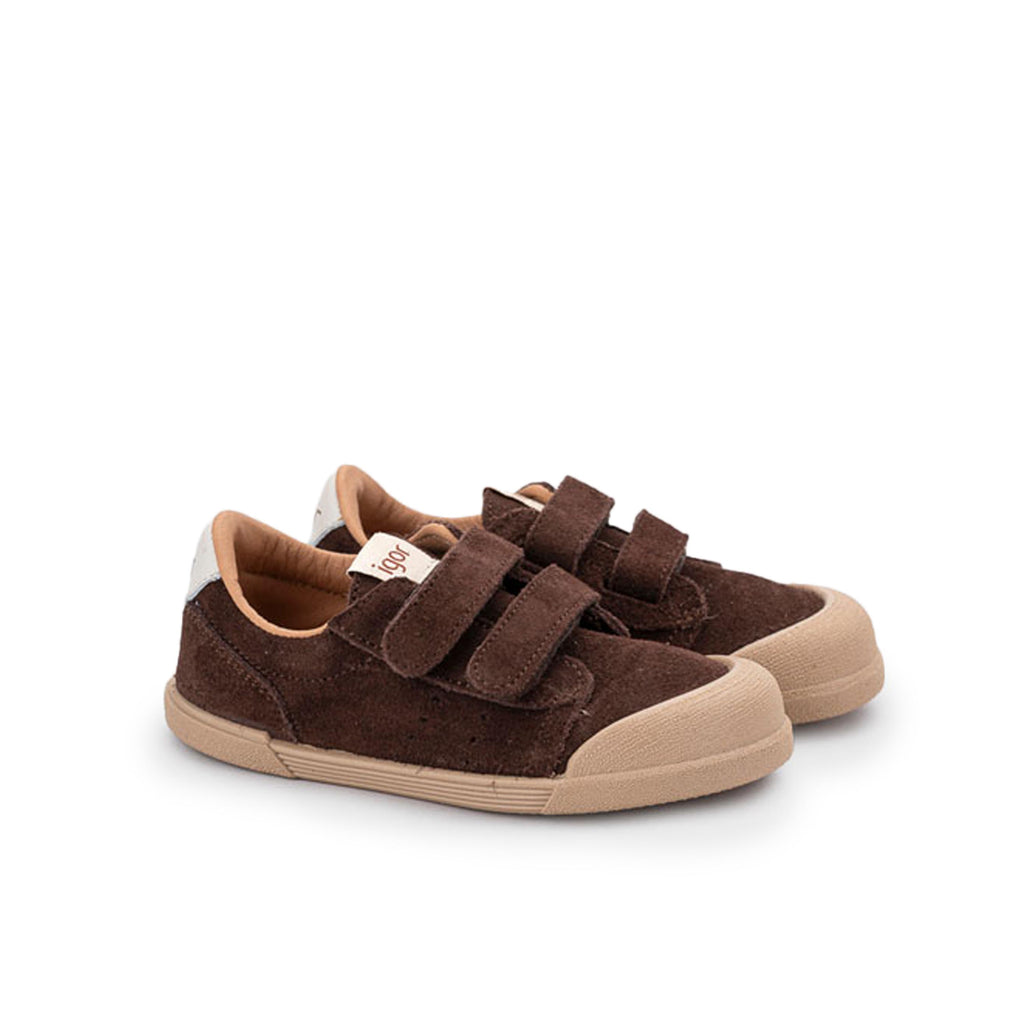 Zapatilla barefoot serraje marrón TENNIS Igor