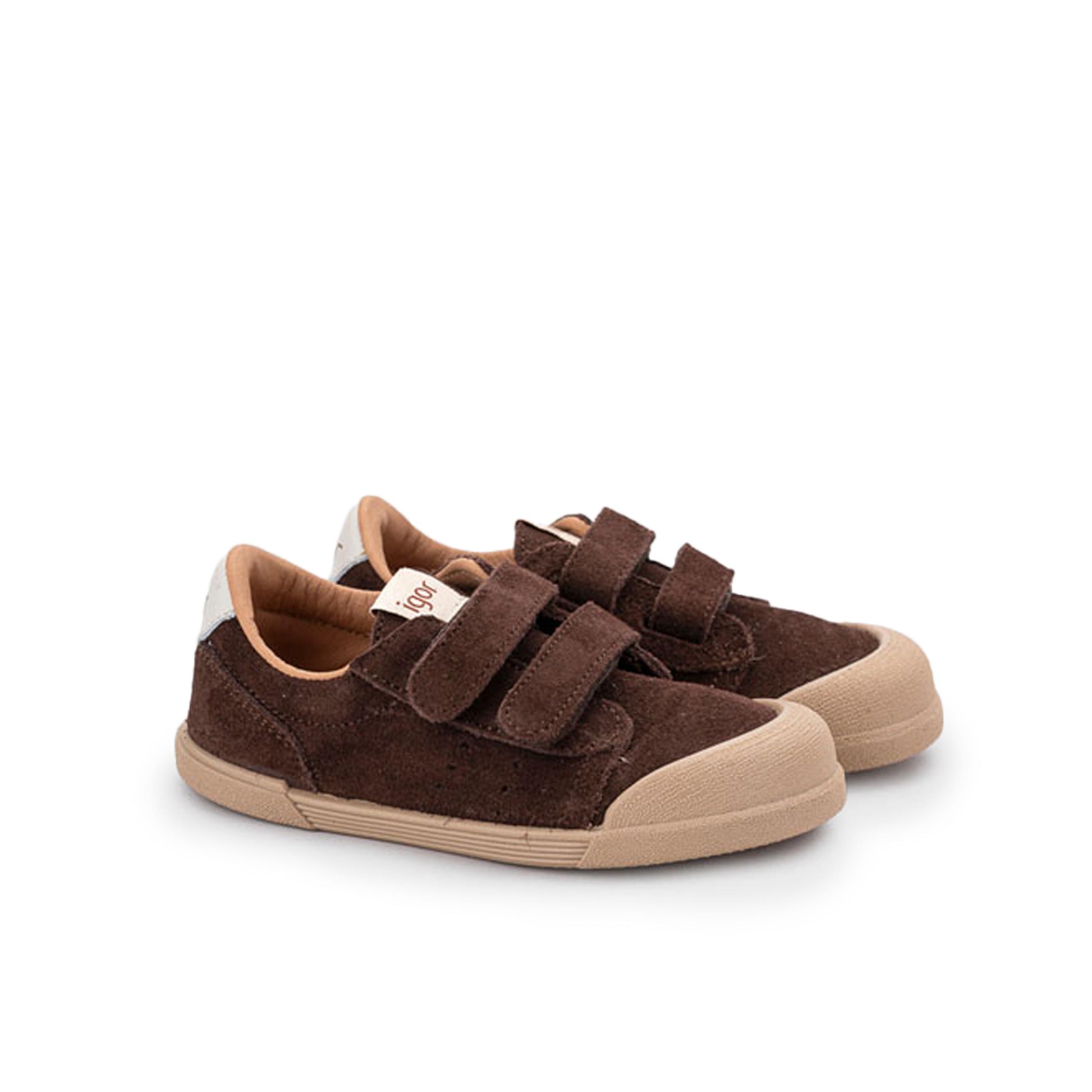 Zapatilla barefoot serraje marrón TENNIS Igor