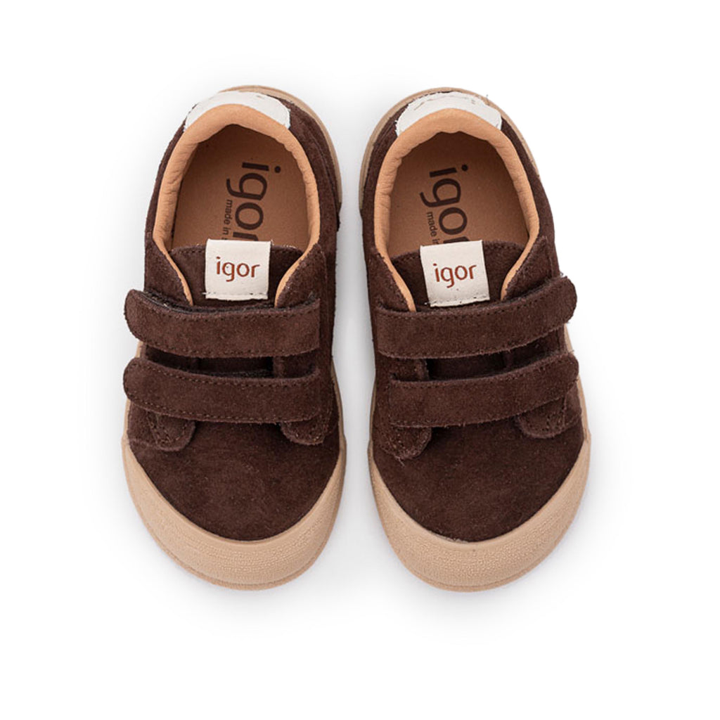 Zapatilla barefoot serraje marrón TENNIS Igor