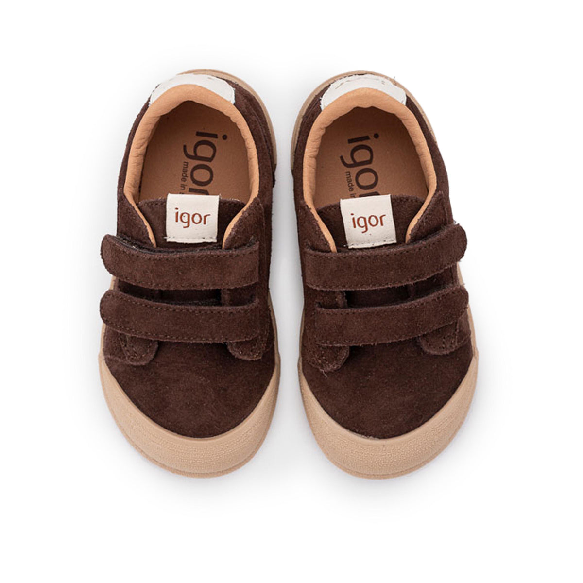 Zapatilla barefoot serraje marrón TENNIS Igor