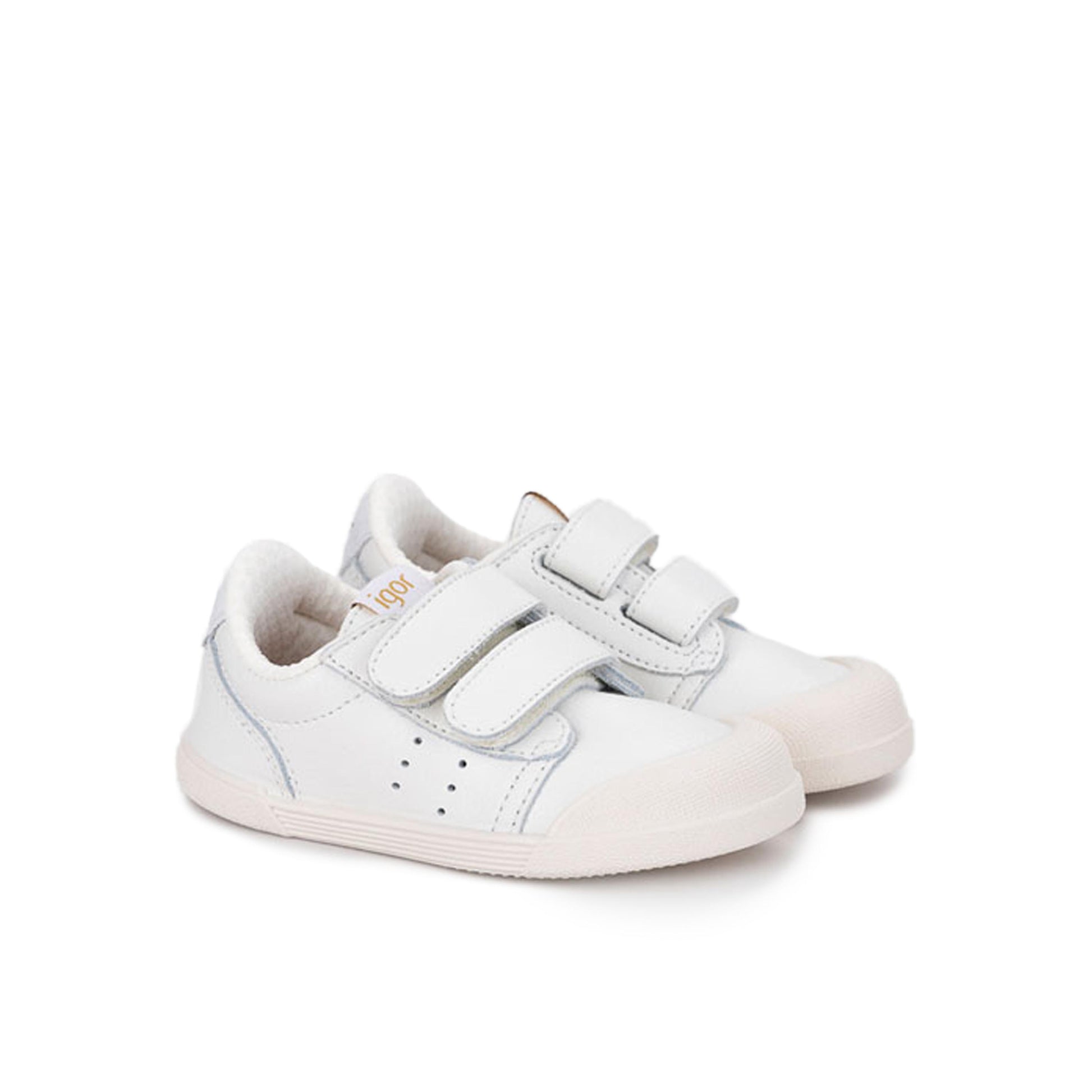 Zapatilla barefoot blanco con velcro TENNIS de Igor