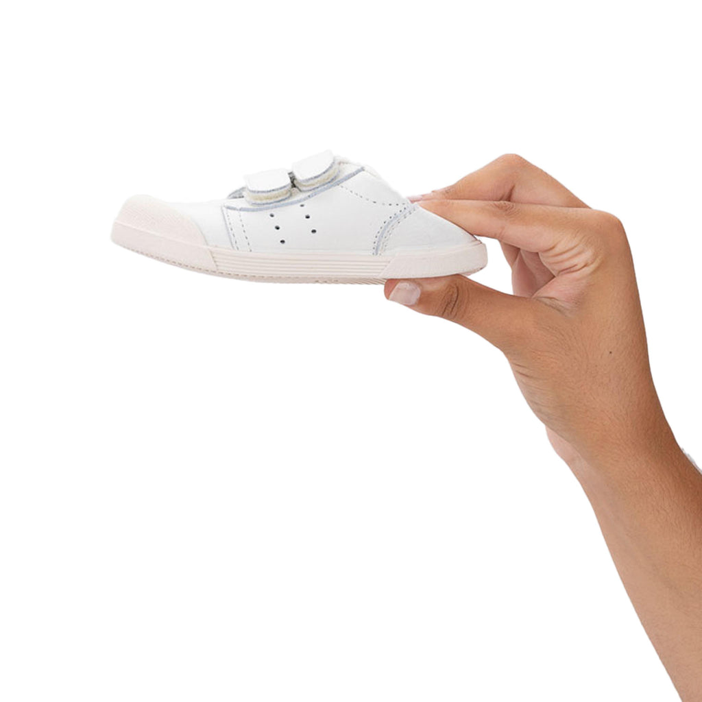 Zapatilla barefoot blanco con velcro TENNIS de Igor