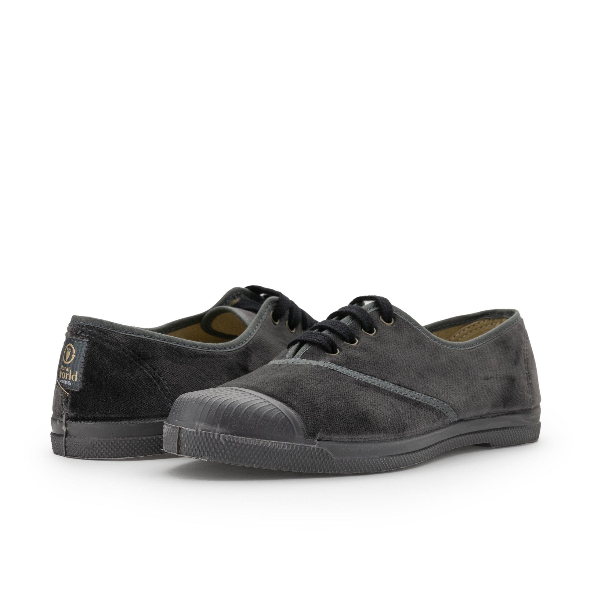 Zapatilla gris con cordón TER130 Natural World - TER130-16-2.jpg