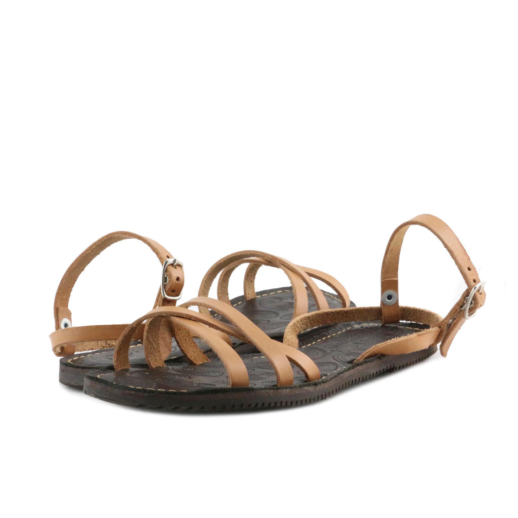 Sandalia plana cuero claro con hebilla TIRASJERO Jeromín - TIRASJERO-54-2.jpg