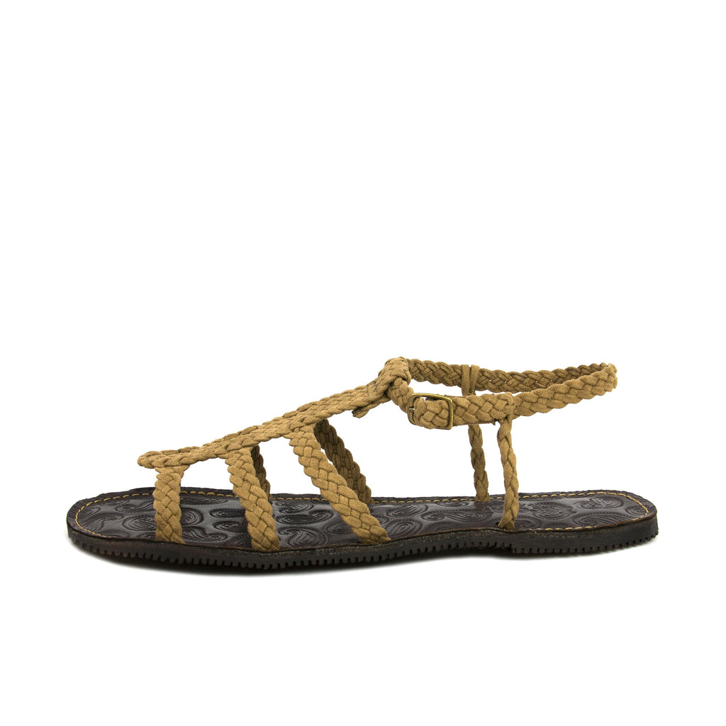 Sandalia plana taupe con hebilla TIRASTREN de Jeromín - TIRASTREN-115-1.jpg