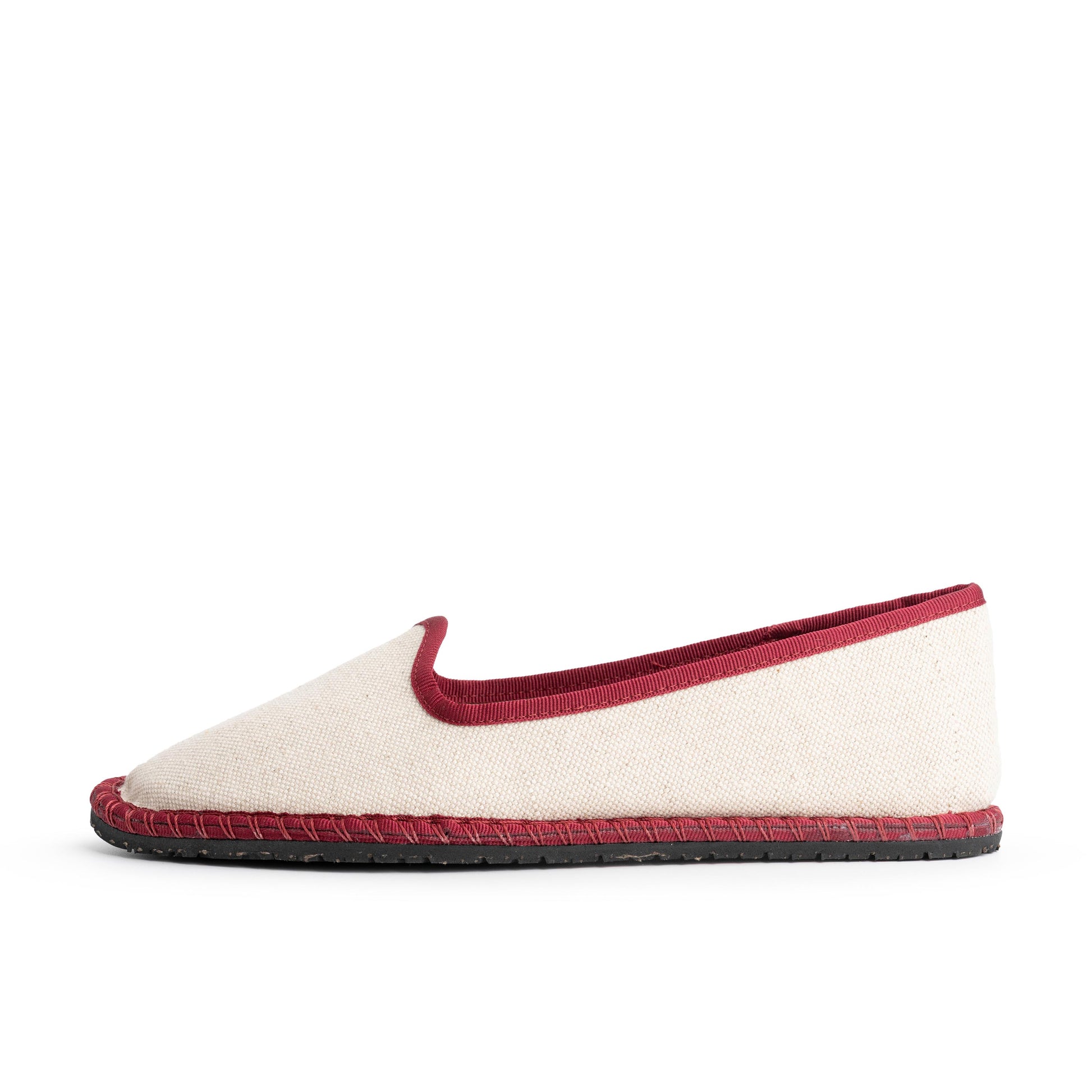 Veneciana lino beige/burdeos TOP Pepa & Cris