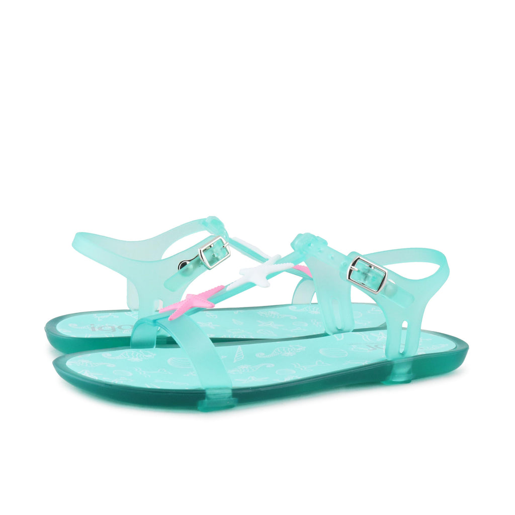 Sandalia verde agua con hebilla TRICIAESTRELLA de Igor - TRICIAESTRELLA-105-2.jpg