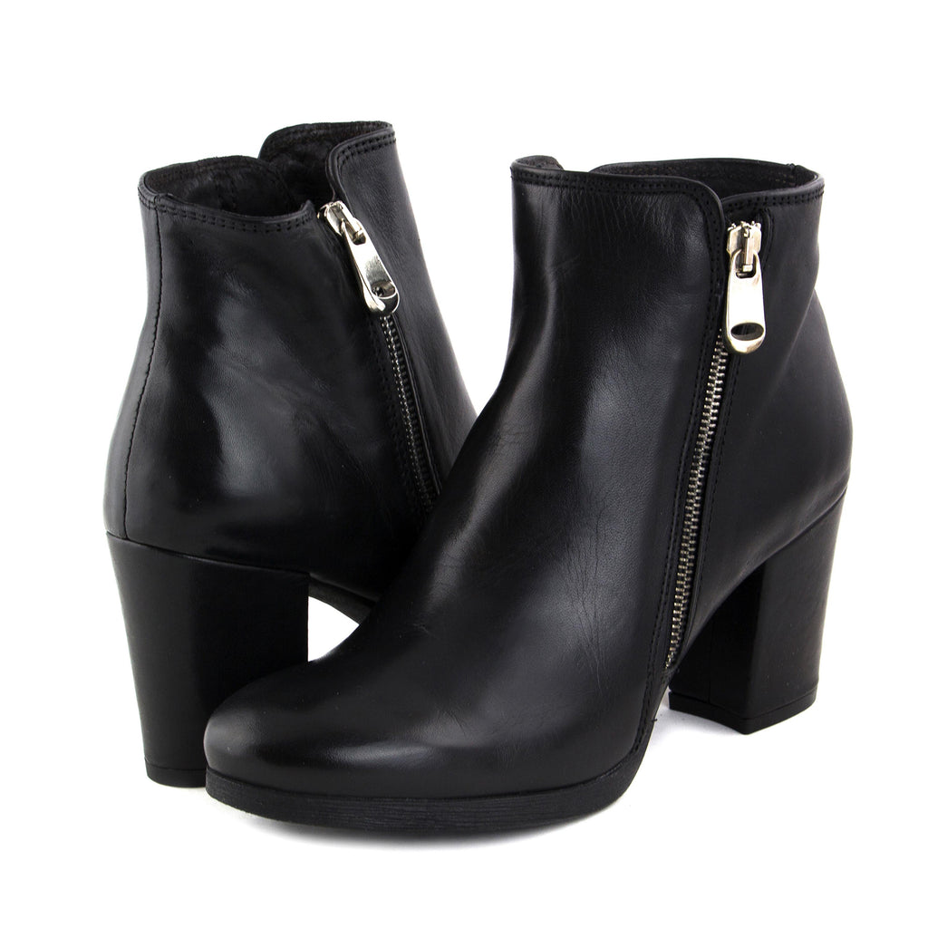 Botín negro con cremallera TRONCHETTO de Café Noir - TRONCHETTO-20-2.jpg