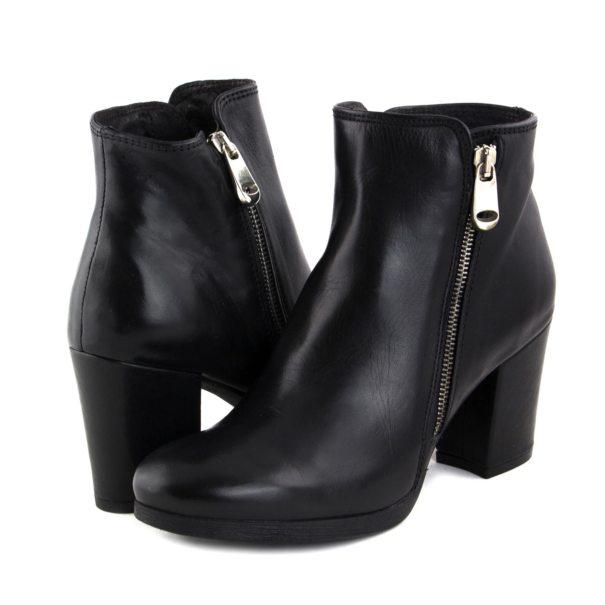 Botín negro con cremallera TRONCHETTO de Café Noir - TRONCHETTO-20-2.jpg