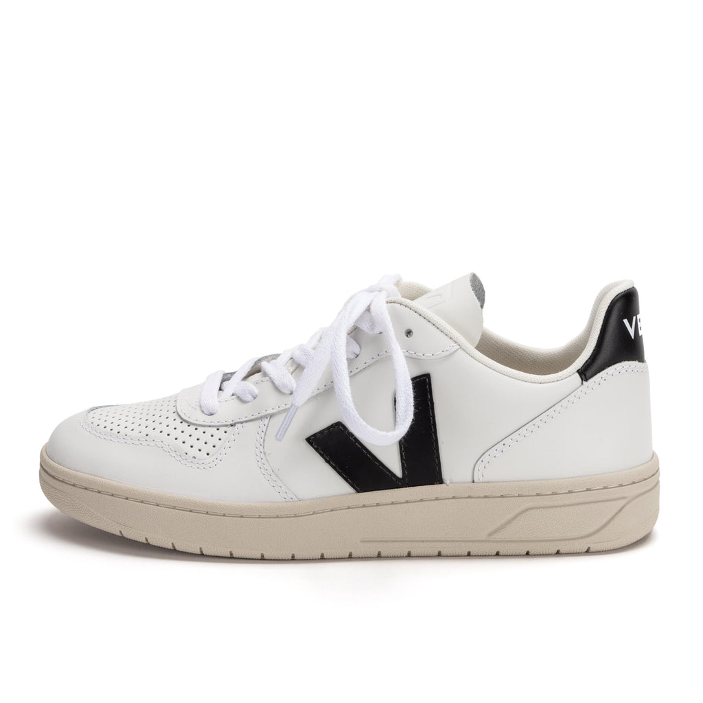 Deportiva blanco/negro con cordón V10 de Veja - V10-385-1.jpg