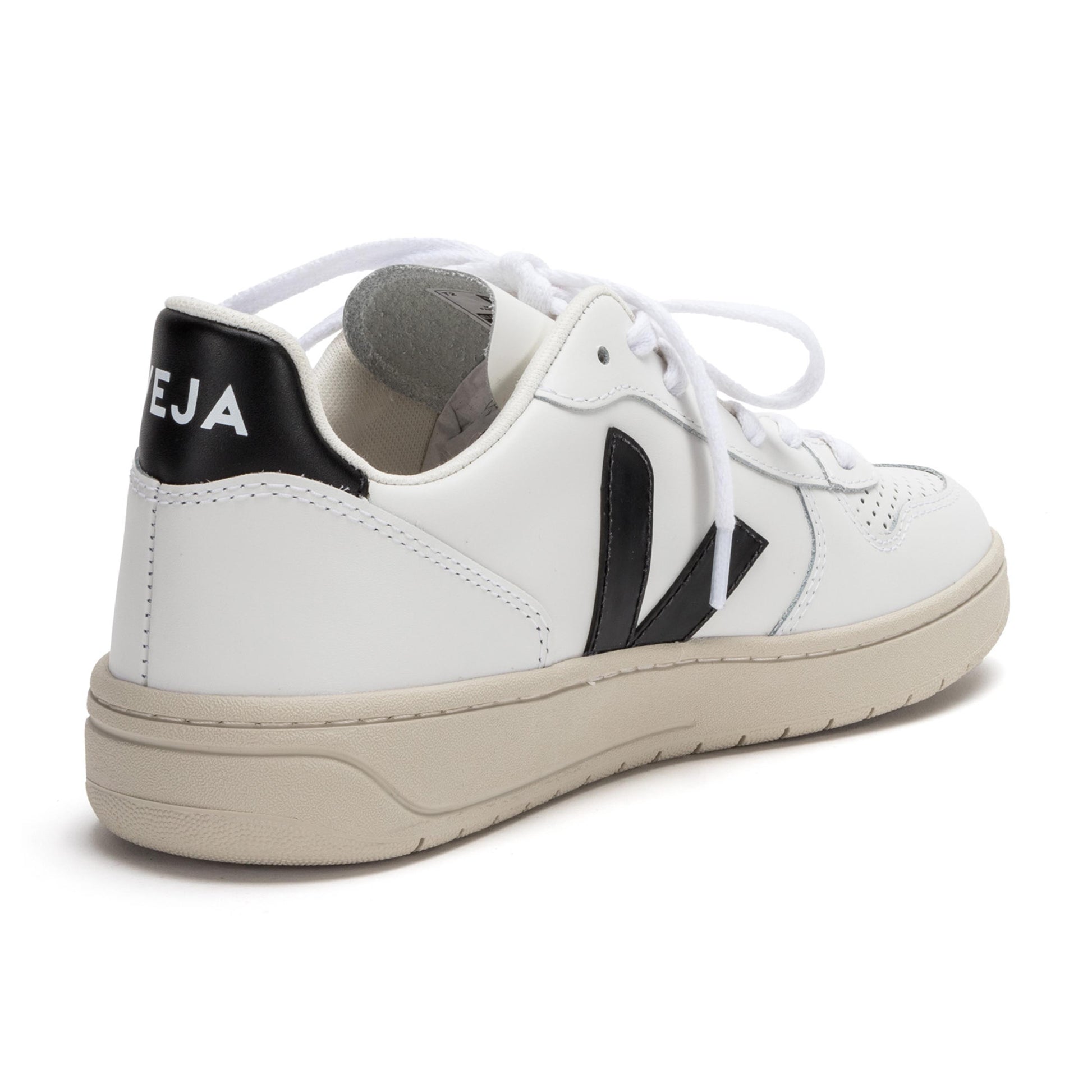 Deportiva blanco/negro con cordón V10 de Veja - V10-385-3.jpg