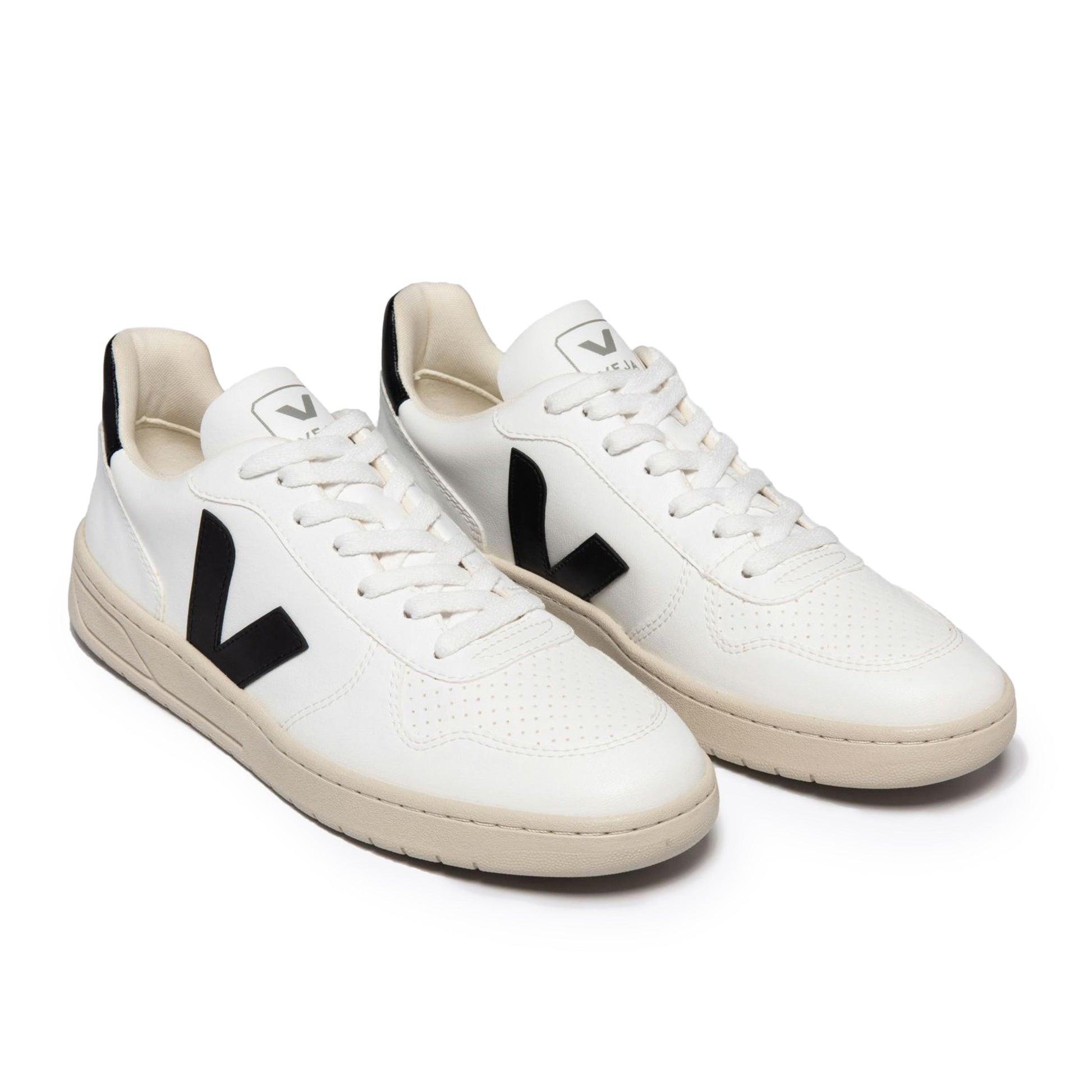 Deportiva blanco/negro con cordón V10 de Veja - V10-385CWL-3.jpg