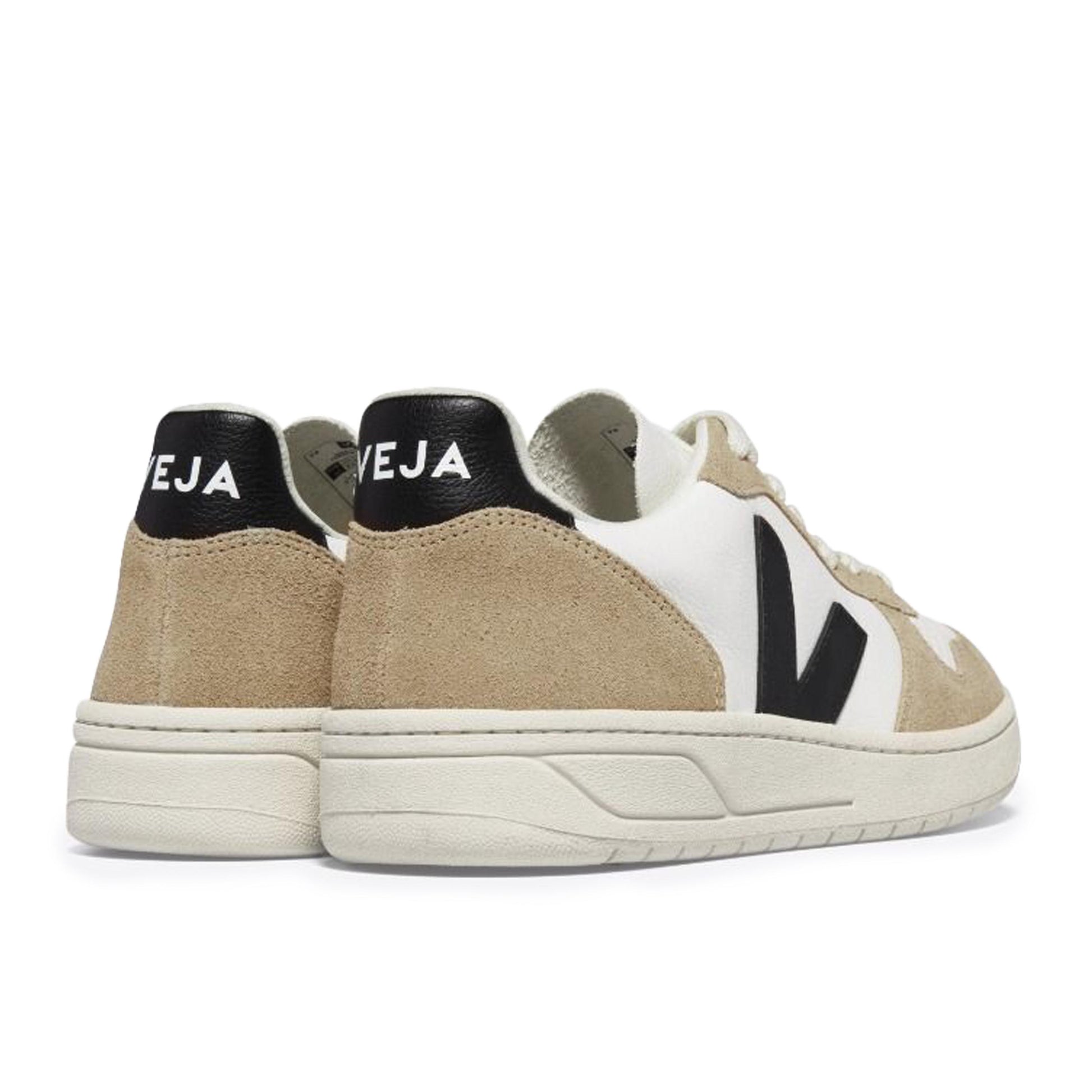 Deportiva blanco/negro/beige con cordón V10 de Veja - V10-511-2.jpg