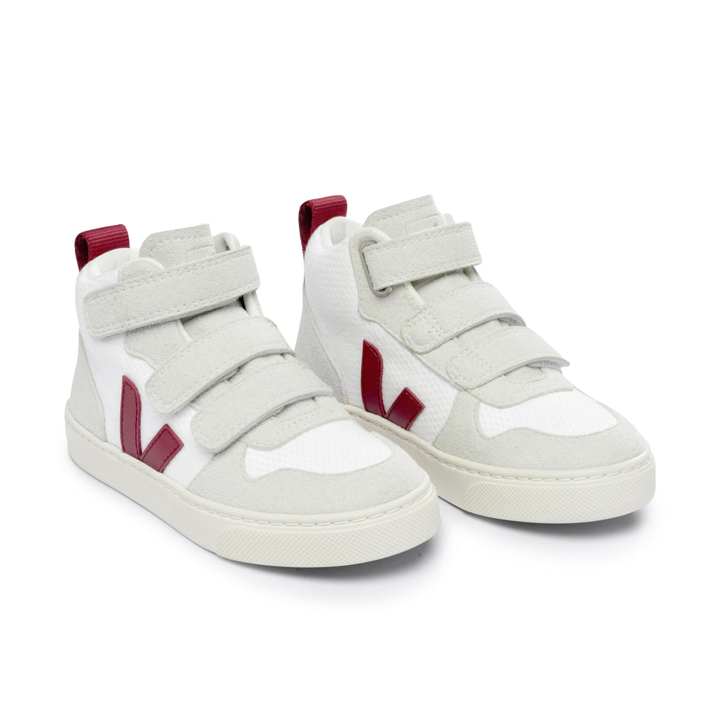 Bota blanco/burdeos con velcro V10MIDVEL de Veja - V10MIDVEL-384-3.jpg