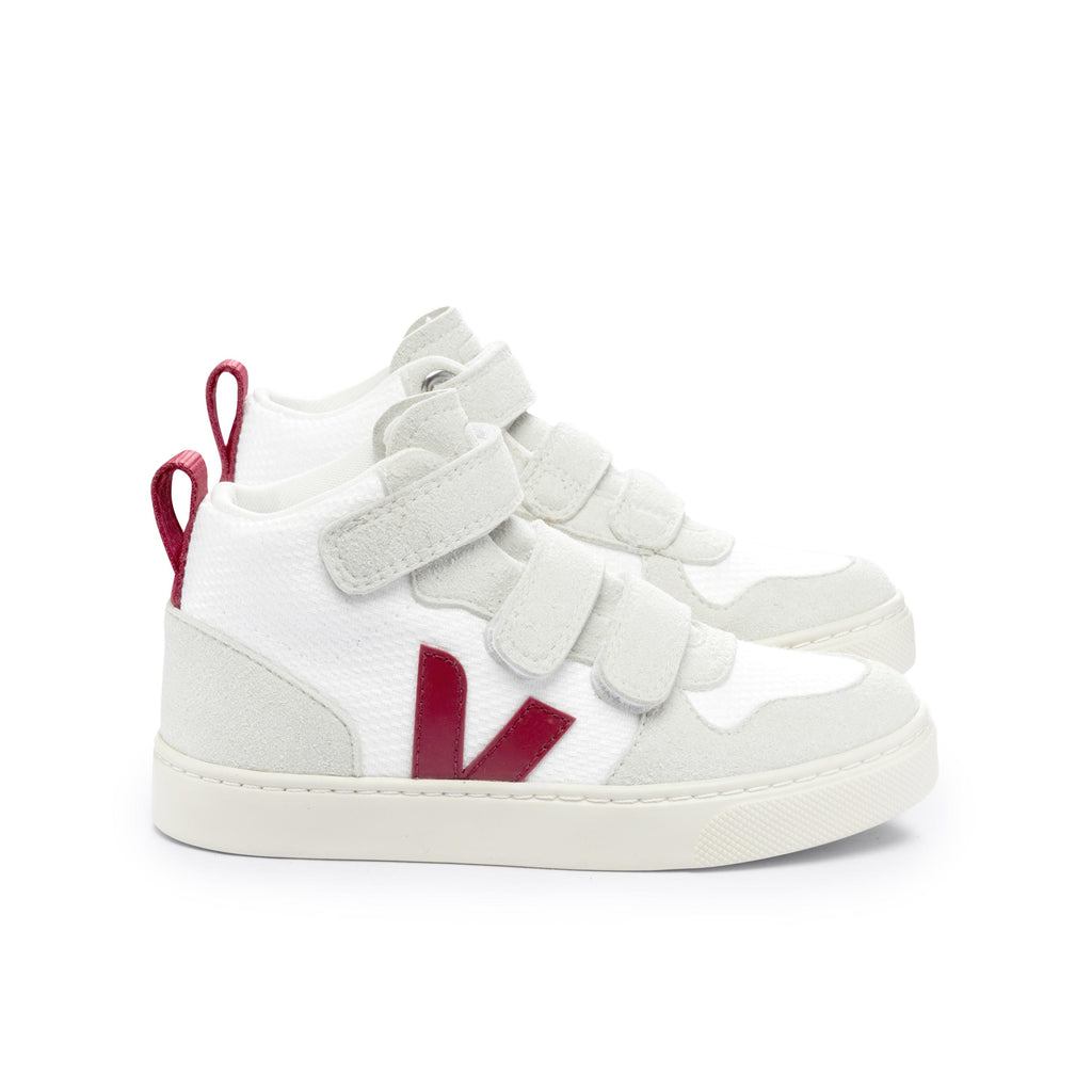 Bota blanco/burdeos con velcro V10MIDVEL de Veja - V10MIDVEL-384-5.jpg