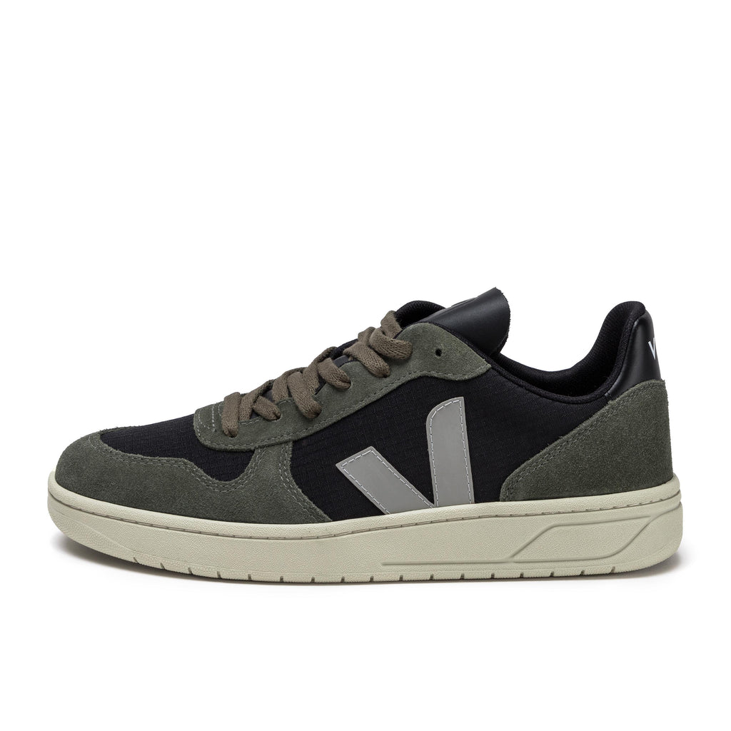 Deportiva negro/verde con cordón V10RIPSTOP de Veja - V10RIPSTOP-304-1.jpg