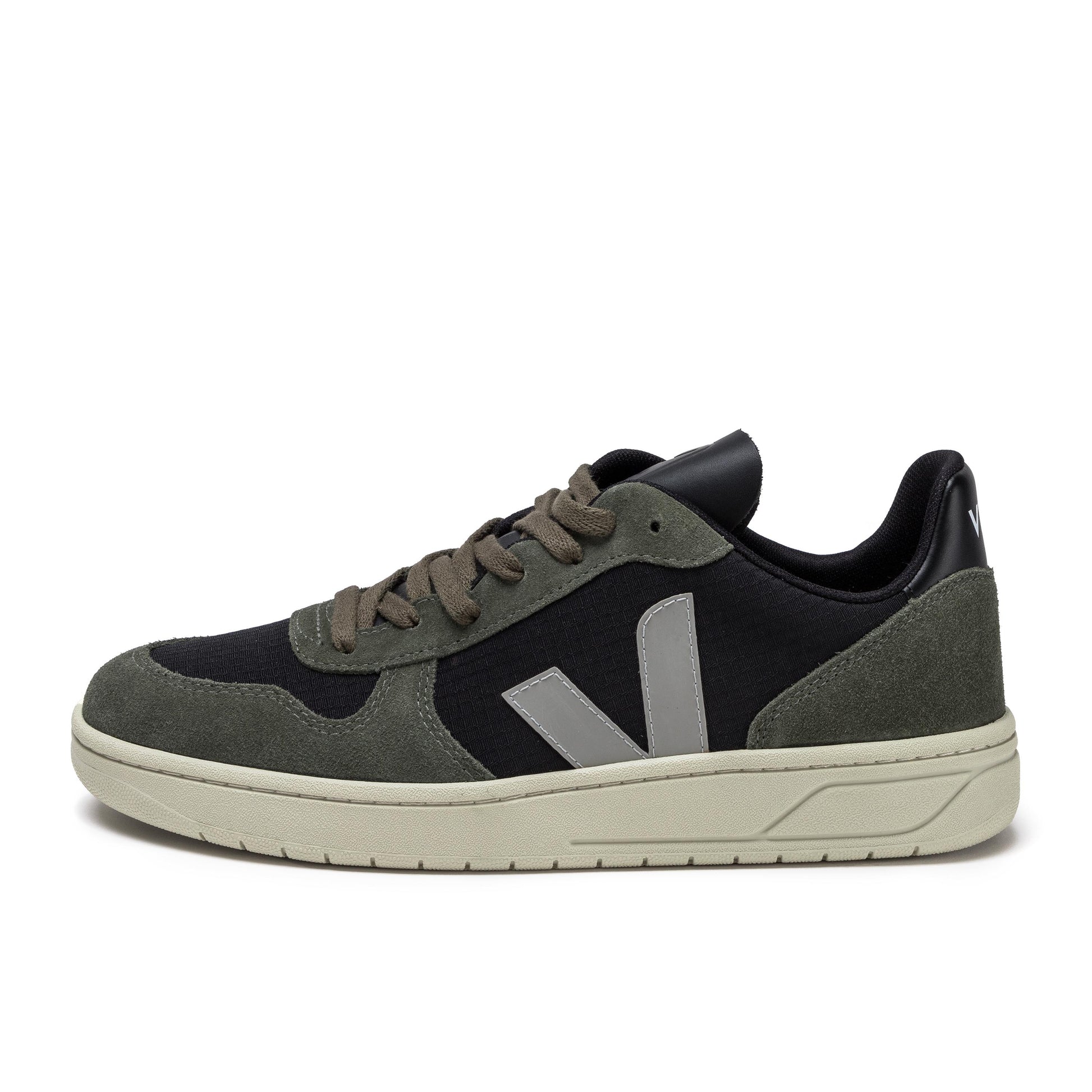 Deportiva negro/verde con cordón V10RIPSTOP de Veja - V10RIPSTOP-304-1.jpg