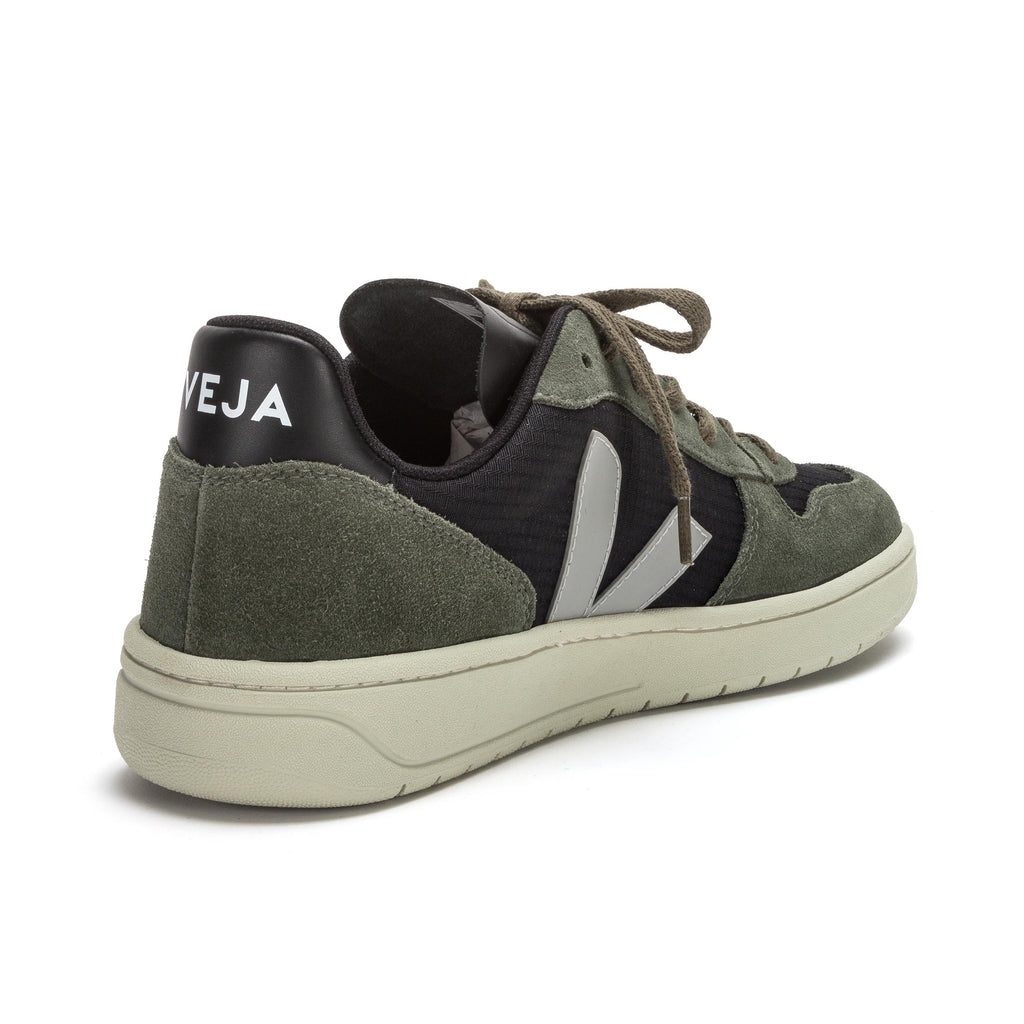 Deportiva negro/verde con cordón V10RIPSTOP de Veja - V10RIPSTOP-304-3.jpg