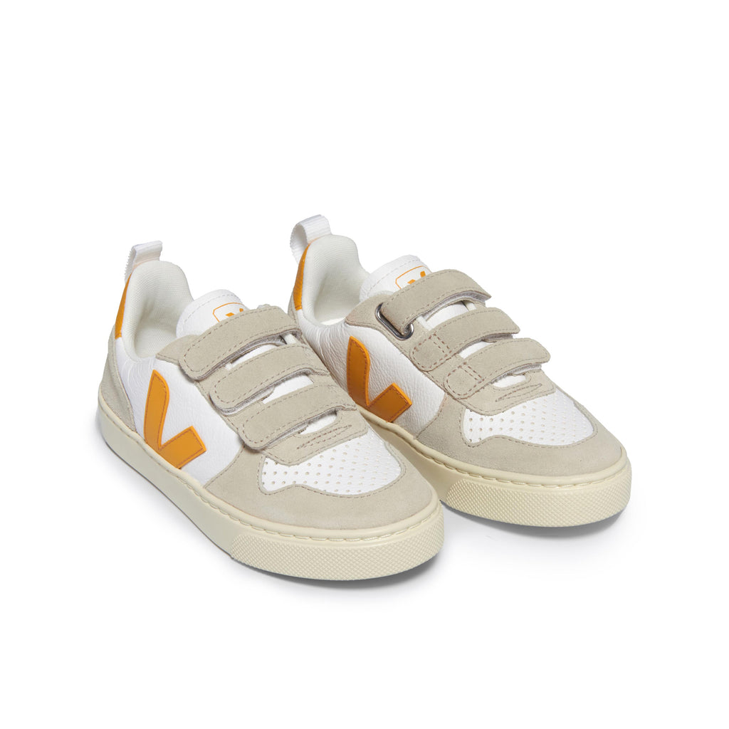 Deportiva blanco/amarillo con velcro V10VEL de Veja - V10VEL-414-3.jpg