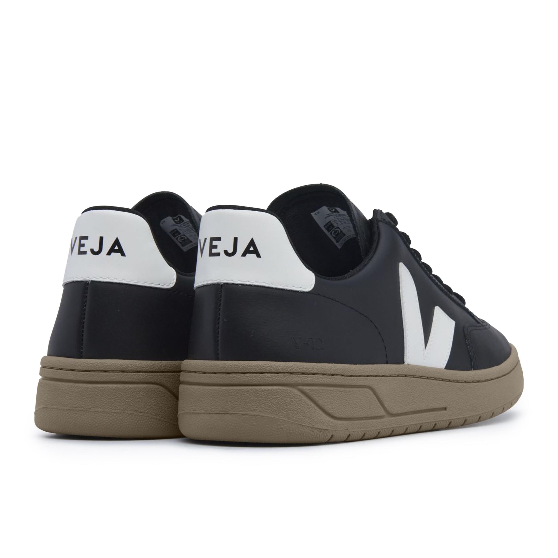 Deportiva negro/blanco con cordón V12 de Veja - V12-291TOSTADO-2.jpg