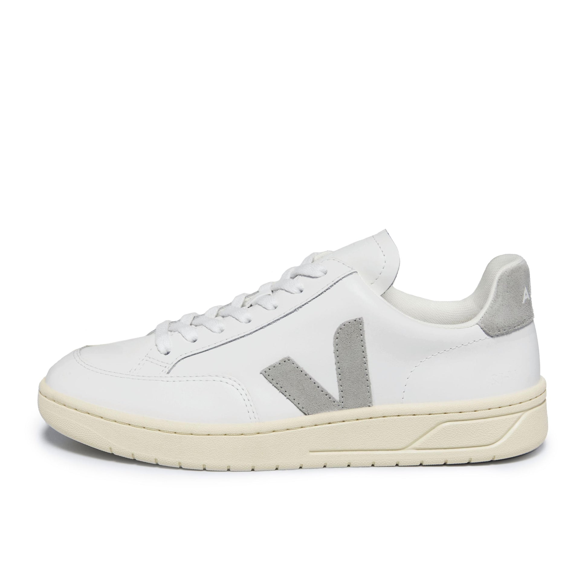 Deportiva blanco/gris claro con cordón V12 de Veja - V12-433-1.jpg