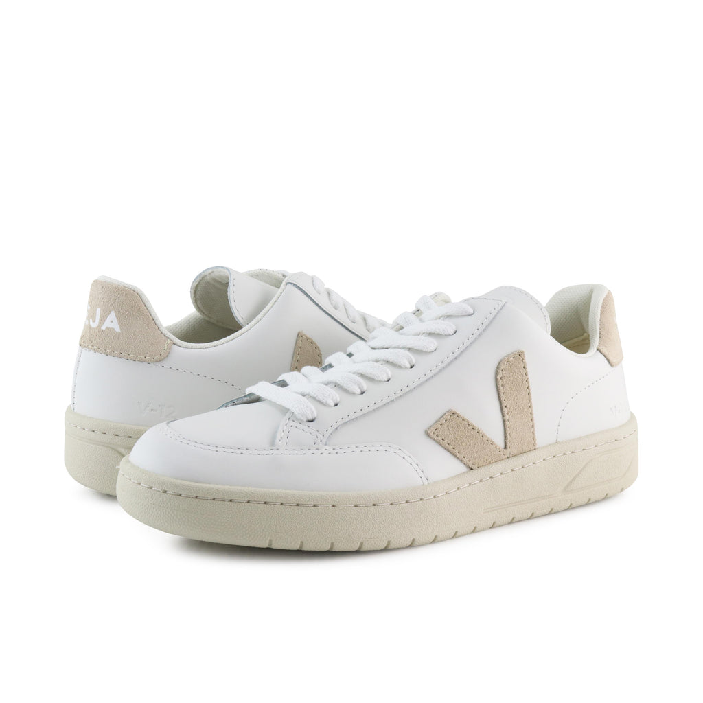Deportiva blanco/sable con cordón V12 de Veja - V12-439-2.jpg