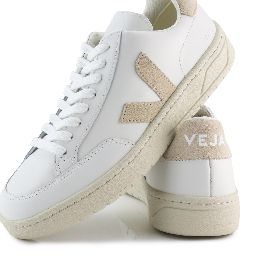 Deportiva blanco/sable con cordón V12 de Veja - V12-439-6.jpg