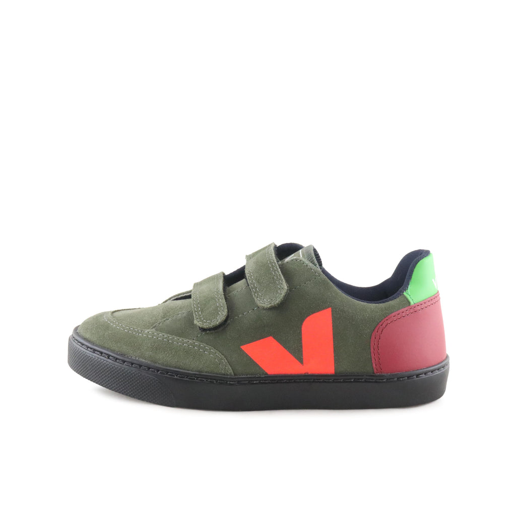Deportiva kaki con velcro V12VEL de Veja - V12VEL-33-1.jpg