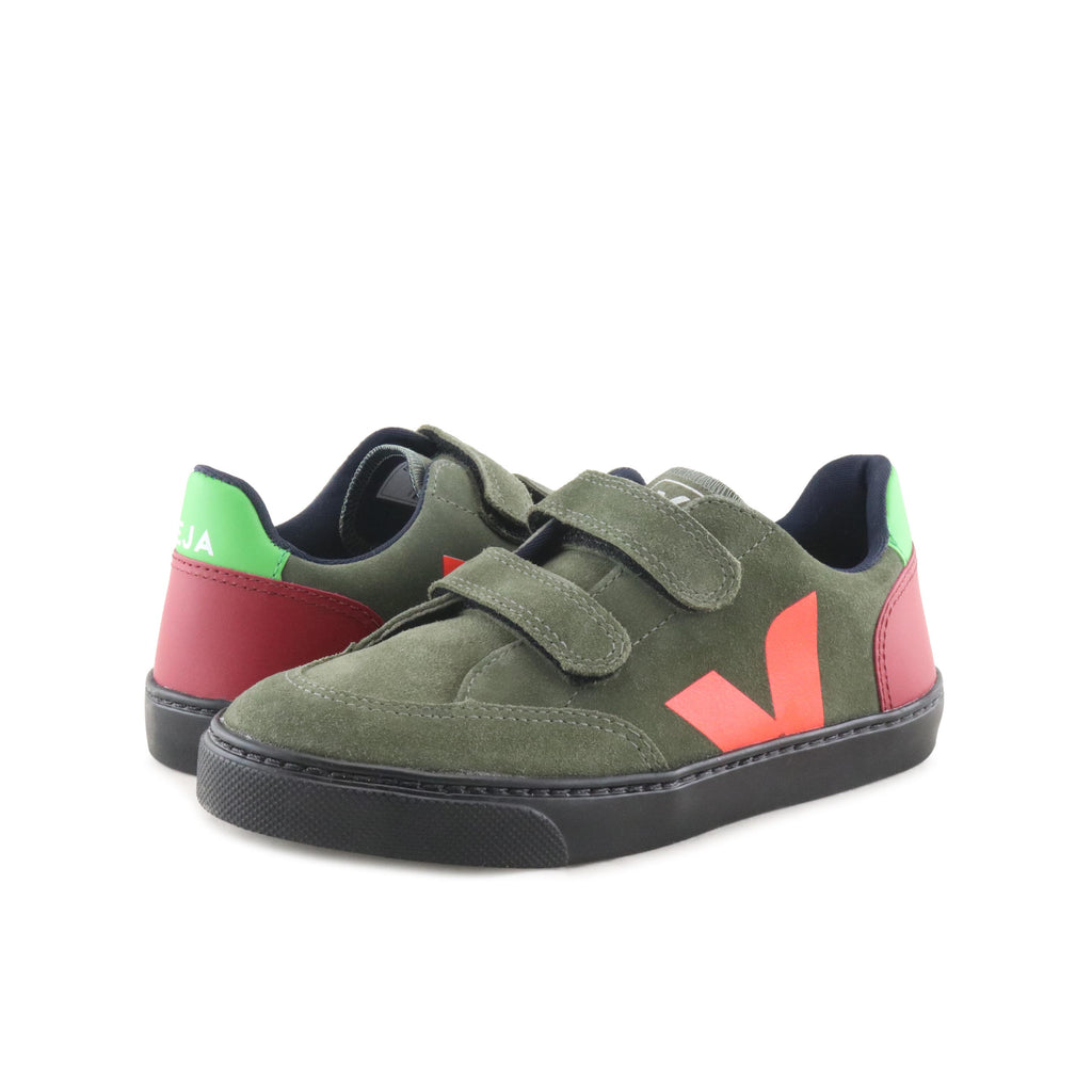 Deportiva kaki con velcro V12VEL de Veja - V12VEL-33-2.jpg