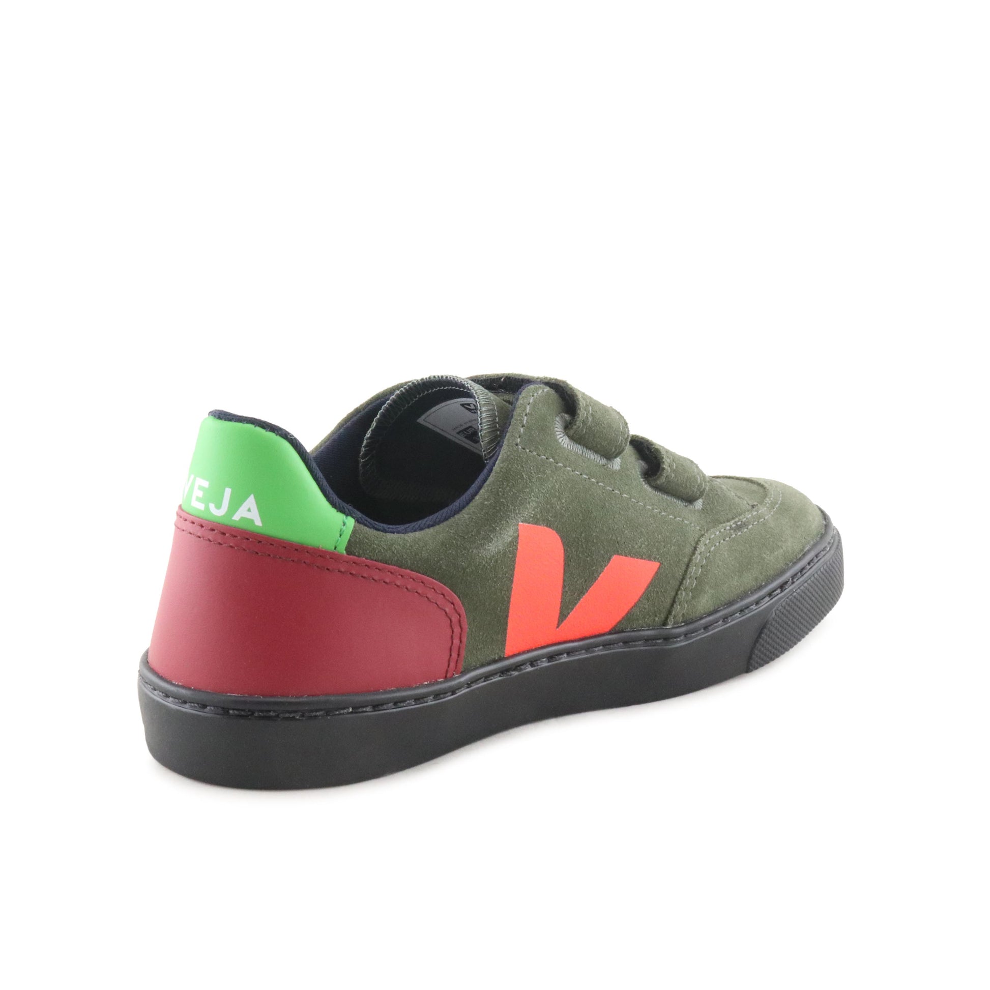 Deportiva kaki con velcro V12VEL de Veja - V12VEL-33-3.jpg