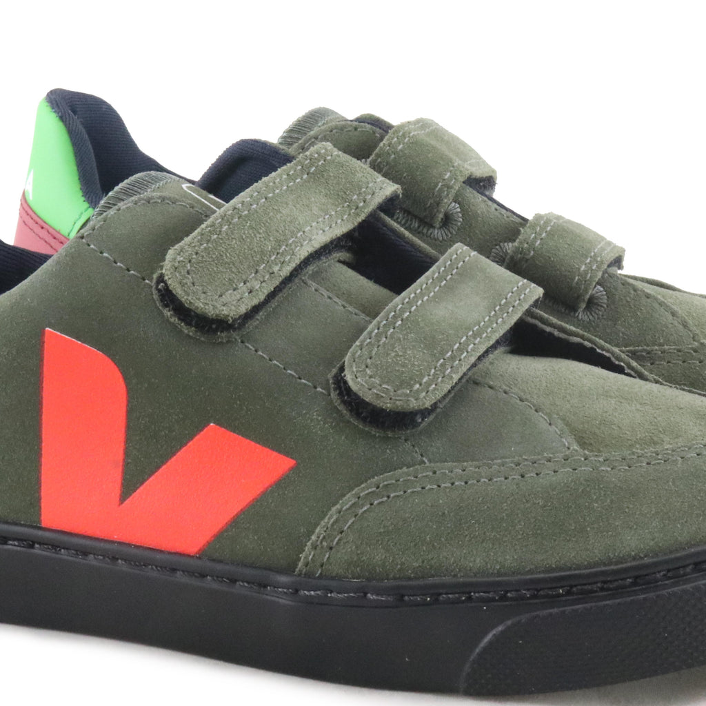 Deportiva kaki con velcro V12VEL de Veja - V12VEL-33-5.jpg