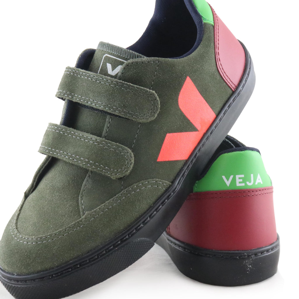 Deportiva kaki con velcro V12VEL de Veja - V12VEL-33-6.jpg