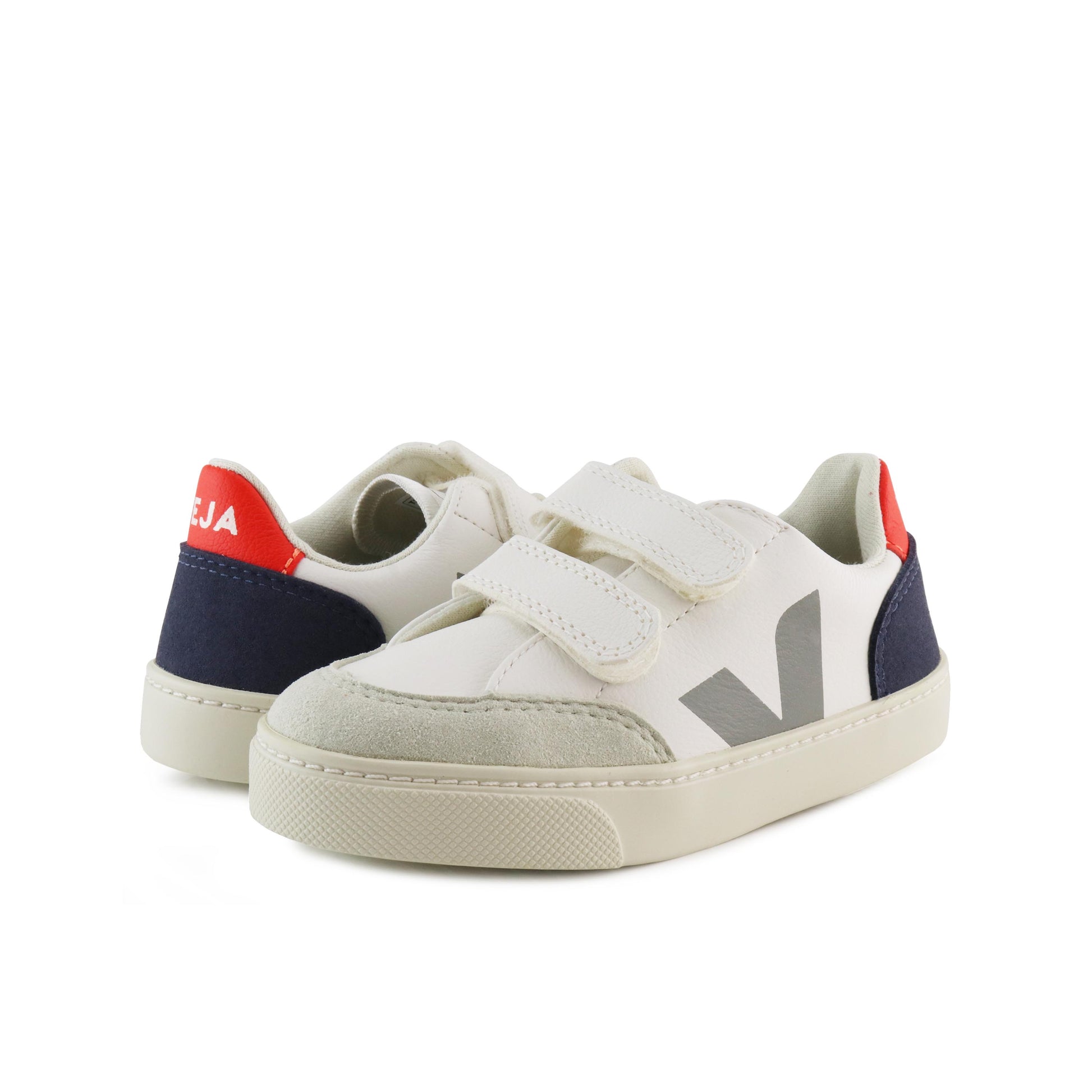 Deportiva blanco/gris/azul/rojo con velcro V12VEL Veja - V12VEL-416-2.jpg